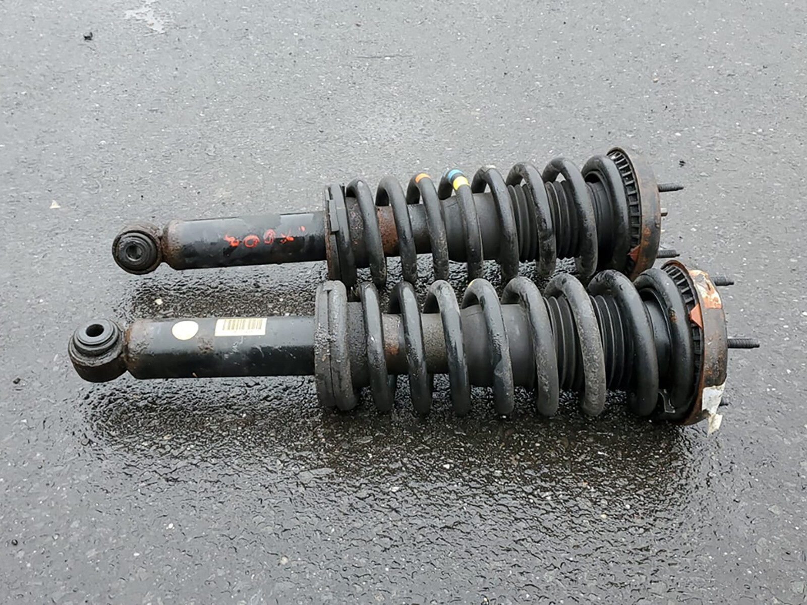 2010 2012 Jaguar Xf Suspension Shock Absorber Rear Left Right Set Of