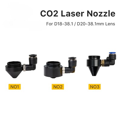 Air Nozzle for Dia.20mm FL38.1mm Lens CO2 Short with Fitting M5 for Laser Head