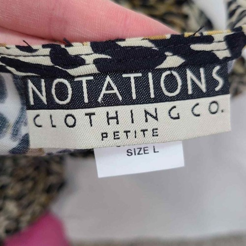 Vintage 90s notations tan black leopard print maxi dress large - Picture 4 of 4