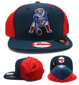 New England Patriots New Era 9fifty Throwback Boston Blue Red Snapback Hat Cap Ebay