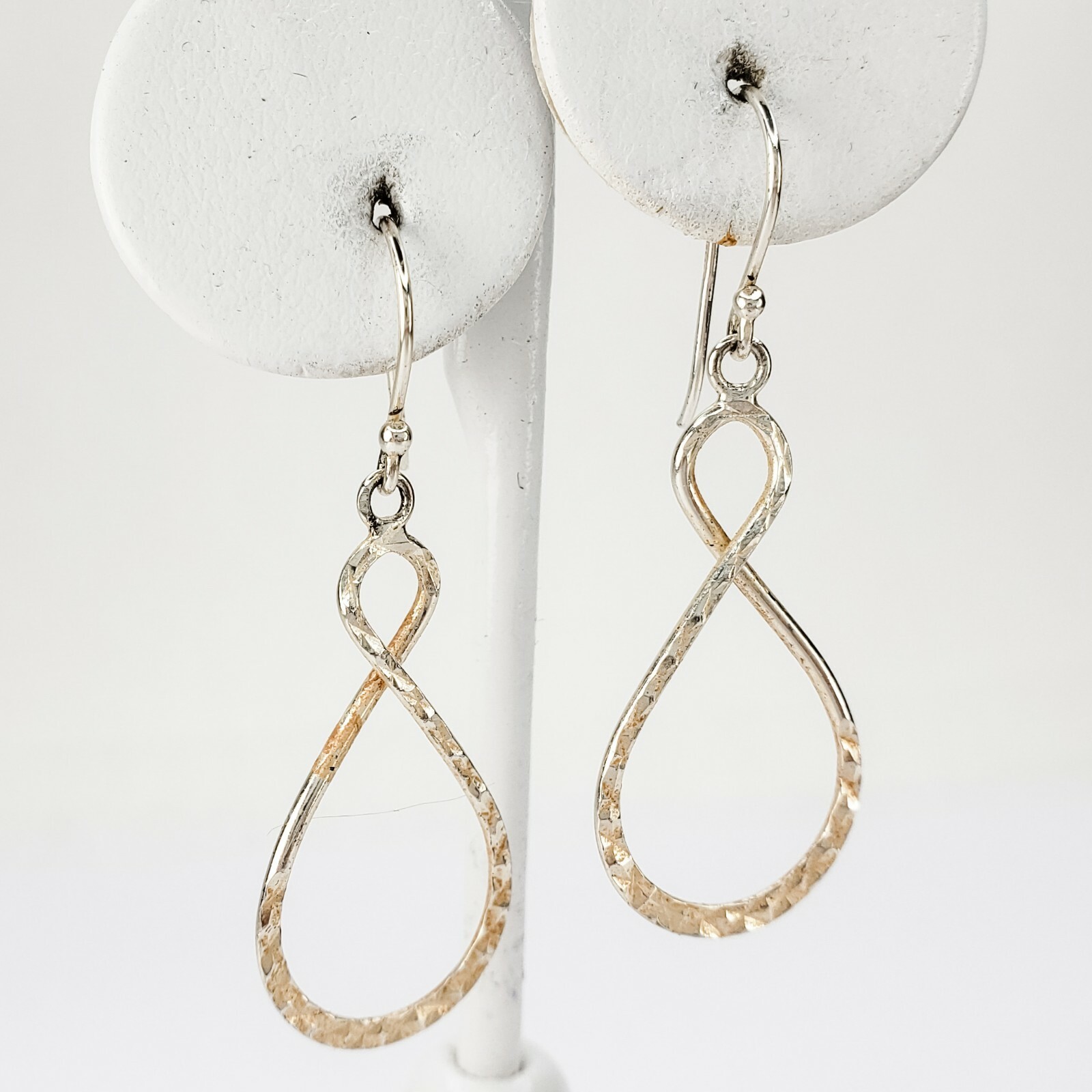 Sterling Silver 925 Infinity Loop Hoop Earrings H… - image 6