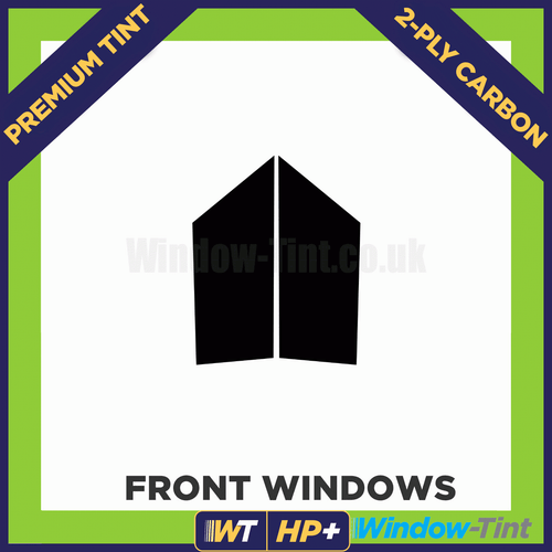 For Mini Cooper 2007-2013 Carbon Pre Cut Window Tint Front Premium HP+ - Picture 2 of 10