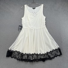 Express Women’s Lace Hem Sleeveless Side Zip Tank Dress in Size 10 NEW