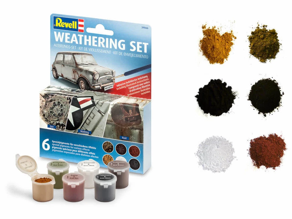 Revell 39066 Weathering Set 6 Pigmente Patina Alterung Neu