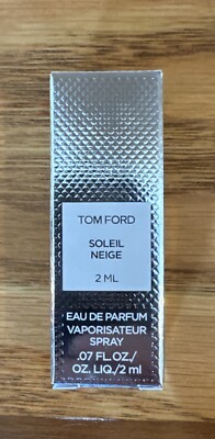 Tom Ford Soleil Neige Unisex Eau De Parfum 2ml/.07oz Spray Sample Free Shipping