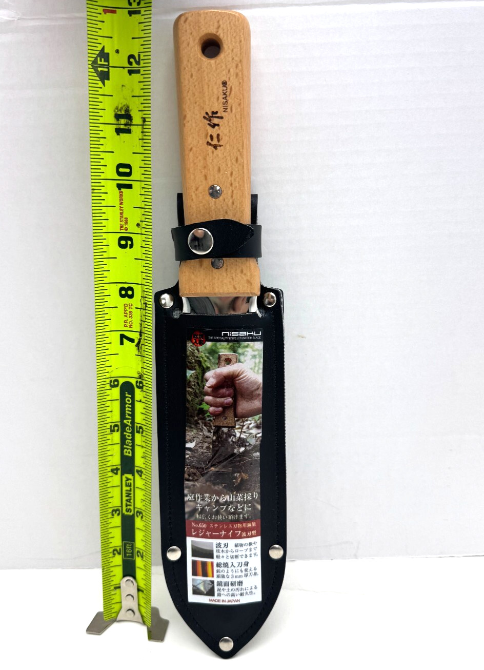 Weeding digging Hori Hori Garden tool Knife 7 inch blade NISAKU NJP650 w/sheath