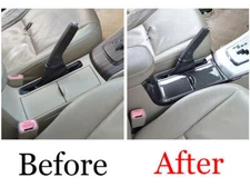 For Toyota Corolla 09-11 12 13 Carbon Fiber Center Console Water Cup Holder Trim