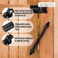 NEW SANKINS 14" Gate Spring Self Closing Heavy Duty Outdoor Door Spring Automati