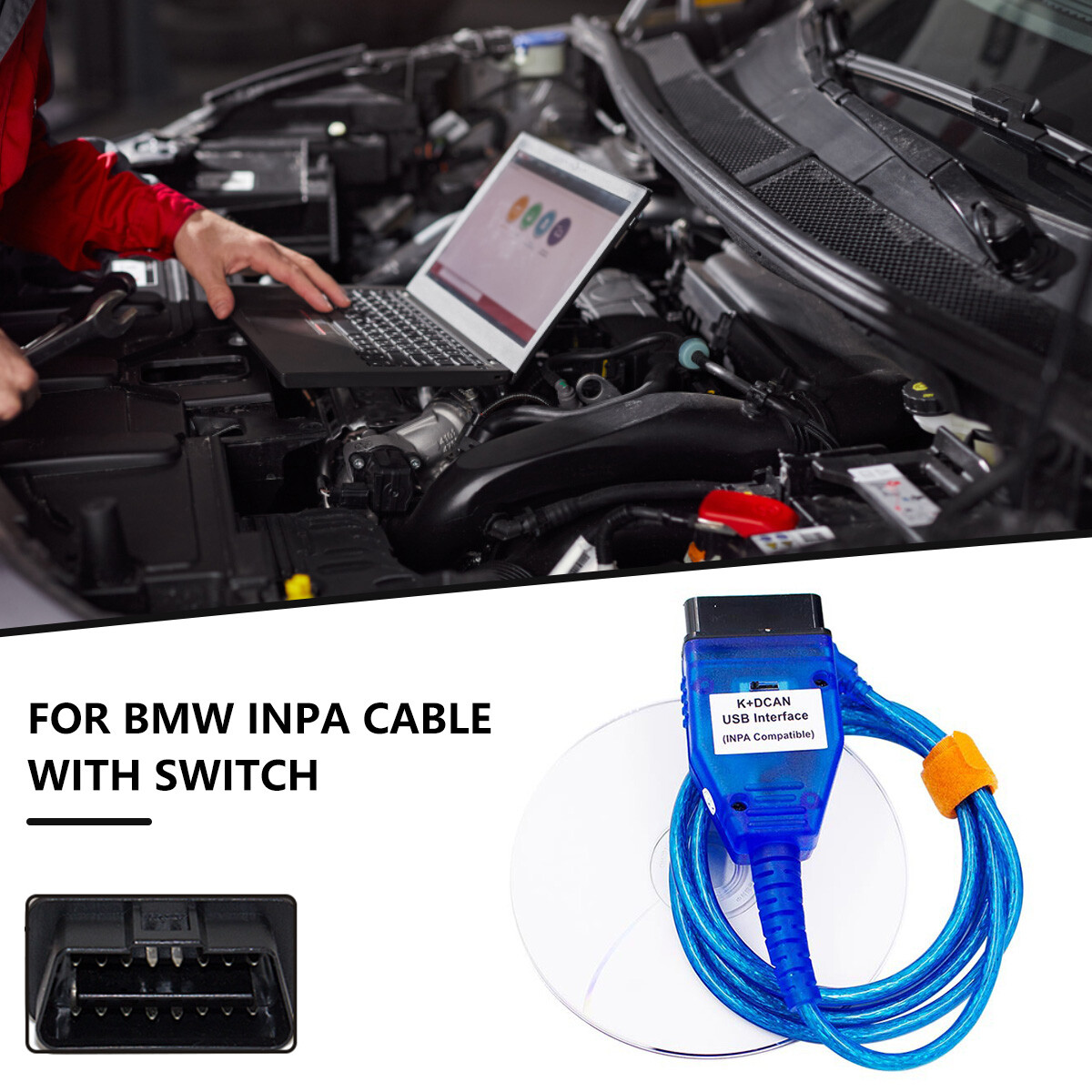 Diagnostic Connector Cable Compatible with INPA K+CAN INPA K DCAN· | eBay