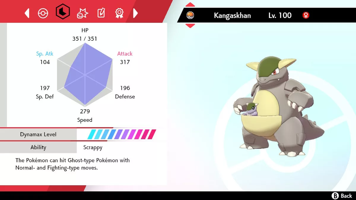 Pokemon Sword/Shield 6IV ULTRA SHINY Kangaskhan *Ranked Battle