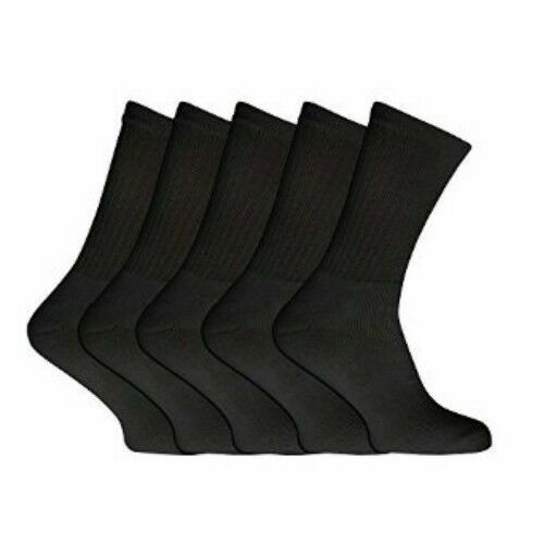 Mens sports Socks, Thick Hike Walk Work Boot Socks With Padded Sole, 6-11 lot - Picture 2 of 29