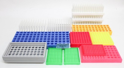 Laboratory Vial Holder Trays and Racks Mixed Lot of 13 Total Pieces ...