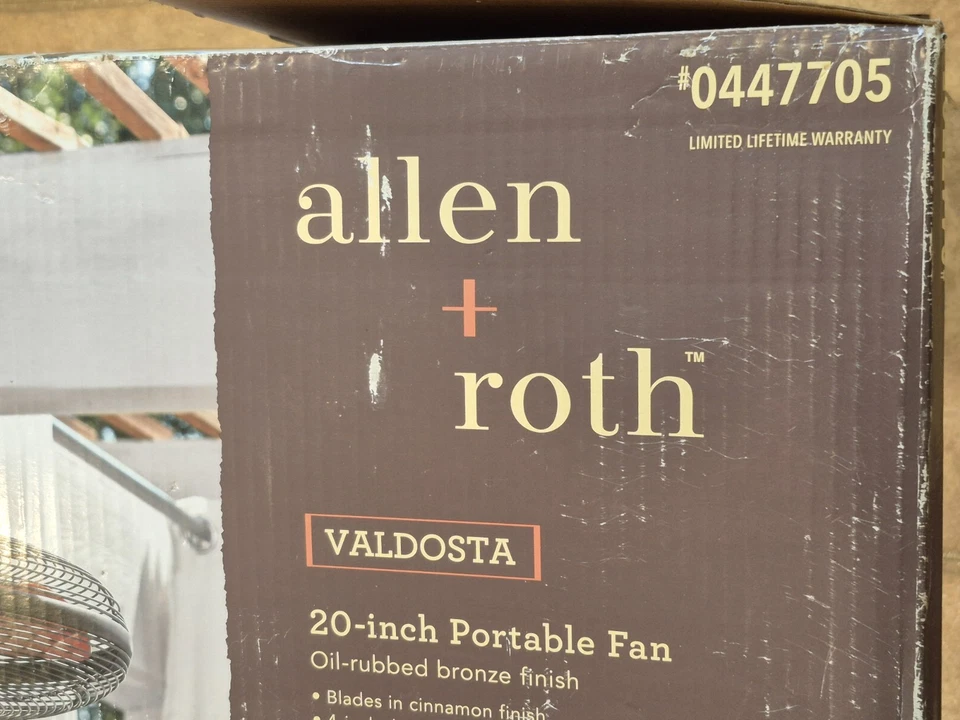 Allen & Roth Valdosta 20" Brushed Nickel Outdoor Downrod Mount Patio Ceiling Fan - Image 3 of 4