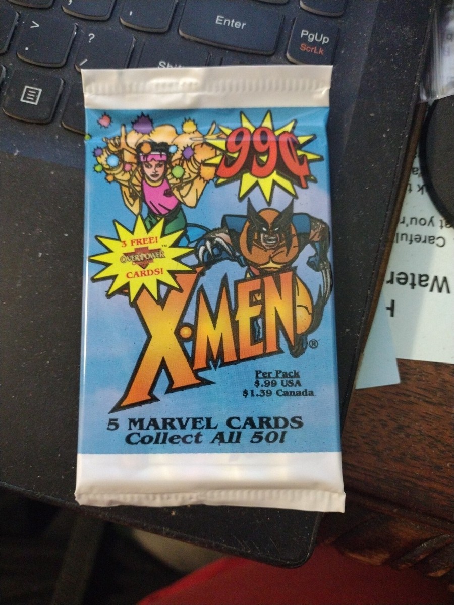X-Men 1997 Fleer Skybox Trading Card Booster With Marvel