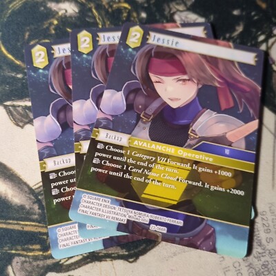 Final Fantasy TCG Hidden Trials Jessie 23-066R x3 Playset