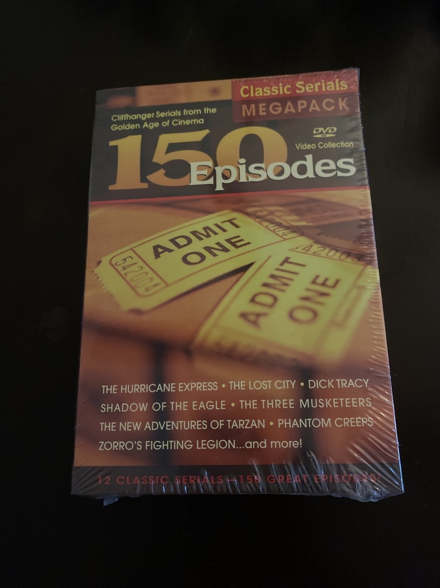 150 Serial Classics Box Set (DVD, 2004, 12-Disc Set) New