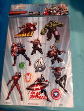 Marvel Avengers Assemble stickers sheet embossed