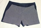 KENAR Navy Blue & White TEXTURED Front Casual SHORTS Sz 6 (4.5 Inch Inseam) — photo 1