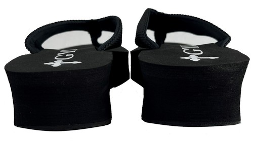 2 Pack Gypsy Soule 2" Heel Sandals BLACK / BROWN Platform Wedge Thong Flip Flops - Picture 11 of 13