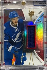 2016-17 UPPER DECK SPX BRAYDEN POINT, #R-BP, ROOKIE, JERSEY, RED SERIAL #181/235