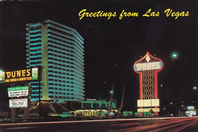 GRUSS AUS LAS VEGAS ~ DUNES HOTLE ON THE STRIP ~ GEBRAUCHT ~ VERSCHICKT