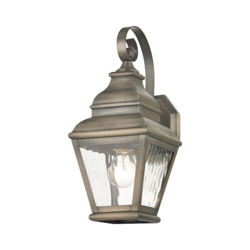 Livex Lighting - Exeter - 1 Light Outdoor Wall Lantern in Farmhouse Style - 6.5