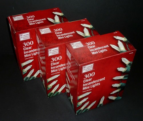 300-Light Clear Incandescent Stay Lit if A Bulb Burns Out Mini Christmas (3 pk) - Picture 8 of 8