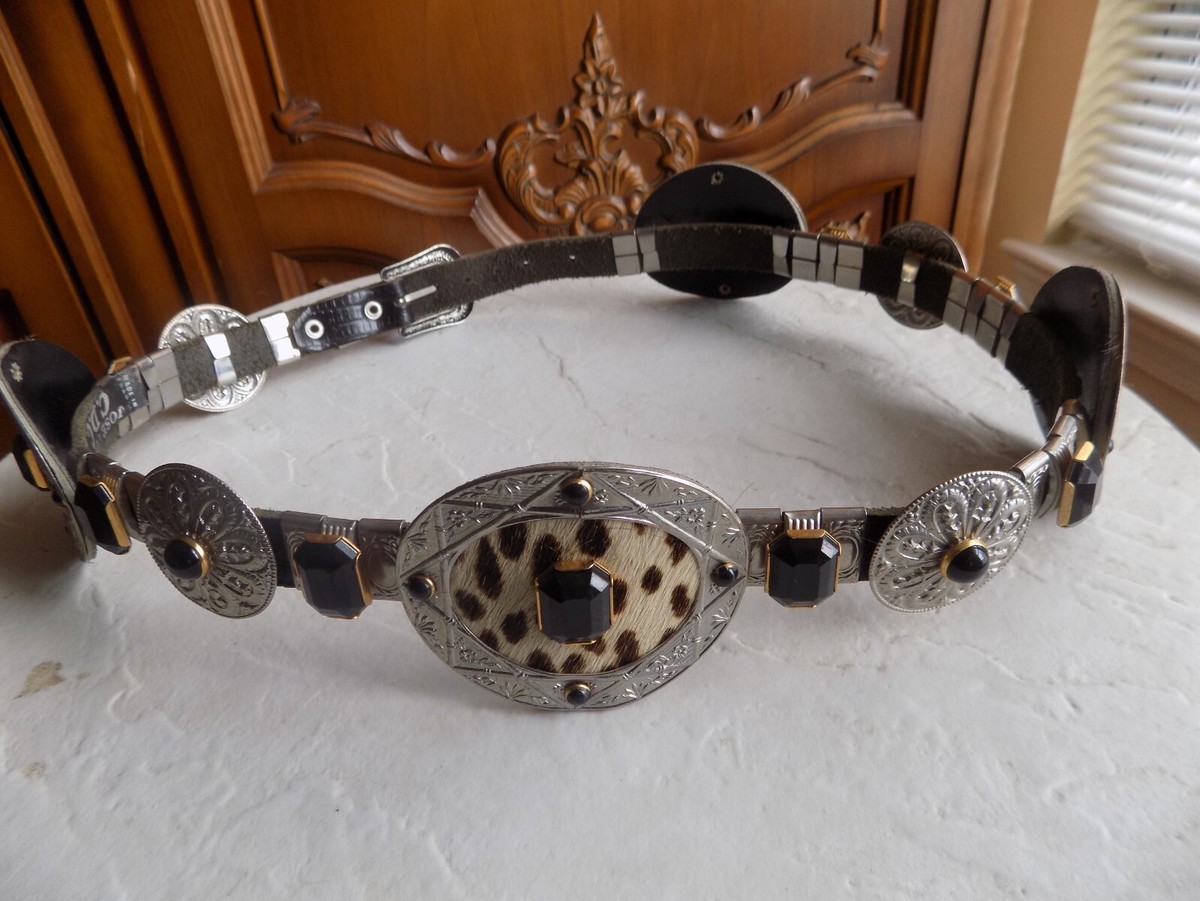 Vintage Jose Cotel C.D.C. Belt Leather & Metalwork Designer  display picture 3