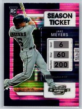 2022 Panini Chronicles Contenders Optic Jake Meyers Rookie Pink Pulsar Prizm #9