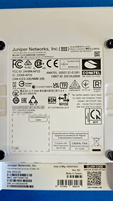 Juniper Networks  Wireless Access Point - White NEW IN BOX  P/N AP33-US