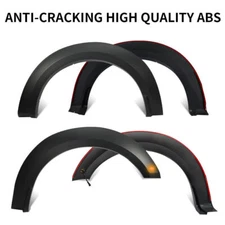 Fits 2015-2017 Ford F150 Fender Flares w/ Amber LED Light Raptor Style 4pcs Set