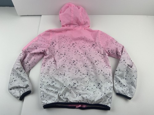 Rokka&Rolla Girls M Hooded Lightweight Water Resistant Zip-Up Windbreaker Jacket - Picture 4 of 4