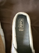 Keds White Canvas Women's Flats Slip On Comfort Size 6