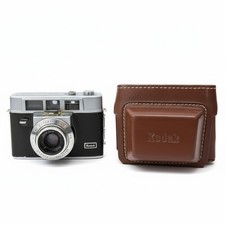 Kodak Automatic 35mm Film Camera Ektanar 44mm f/2.8 Lens w/ Case Untested 