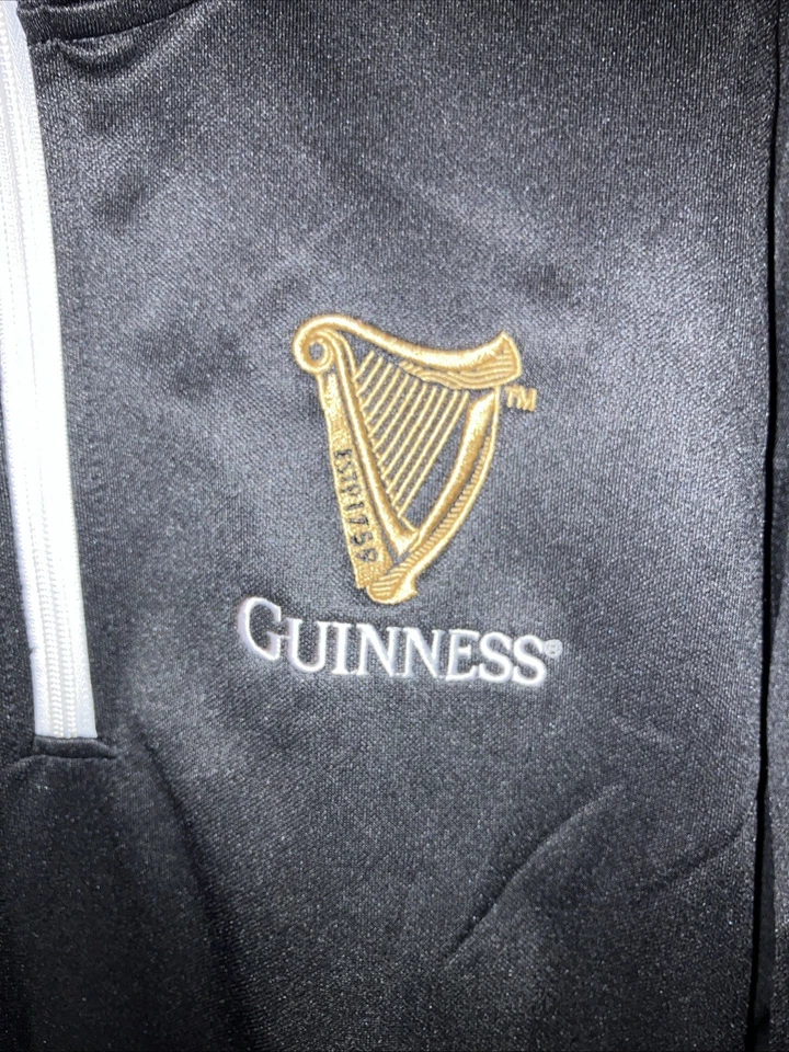 Guinness Men's Jacket Long Sleeves Quarter Zip Performance Pullover L - Image 3 of 4