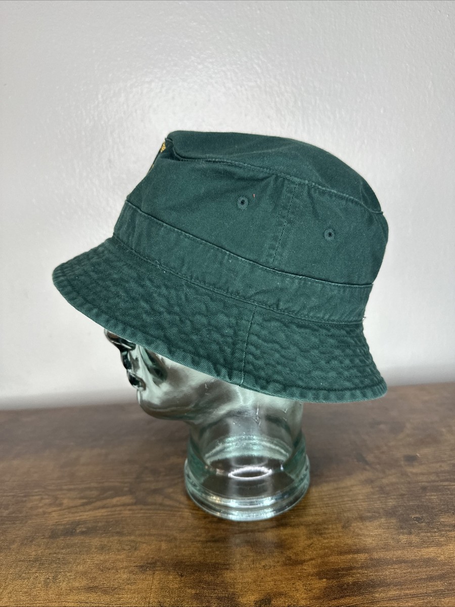 サンPOLO Ralph Laurenバケットハット S/M グリーン Polo Ralph Lauren S/M Bucket Hat Green Embroidered Badge