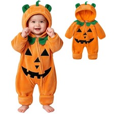 Baby Halloween Pumpkin Costume Infant Outfit Hoodie 0-18M