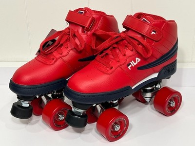 Custom Fila Red Roller Skates Kids 5.5, Womans 7, EUR 38 Fame Wheels Indoor New