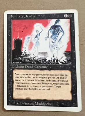 Animate Dead - Revised - MTG - Magic the Gathering - LP/MP