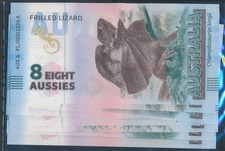 Banknoten Australien 2025 1 Aussie bis 8 Aussies Souvenirschein Austra (10780432