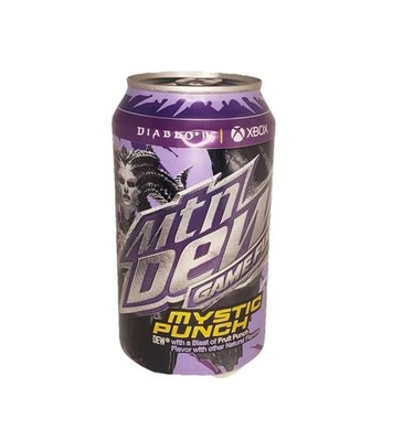 MTN DEW GAME FUEL MYSTIC PUNCH-ONE FULL Unopened 12oz Can Limited Diablo IV
