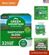 Enjoy 32 Count Green Mountain Nantucket Blend K-Cup Pods - Sustainably Sourced