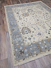 TURKISH OUSHAK RUG.MODERN MULTICOLORED AREA R...