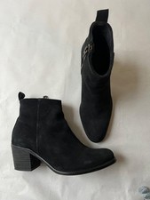 Stivaletti DIESEL neri scamosciati tacco medio - 39/6