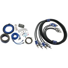 Kicker 46CK4 K-Series Complete 4-AWG Amplifier Connection Kit W/ 2-Channel RC...
