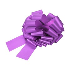 2pcs 12 Inch Large Pull Bow Gift Wrapping Big Pull Bows Ribbon Deep Purple