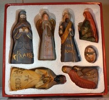 Nativity 7 Piece Set By Holiday Style In Original Packaging Christmas Decor