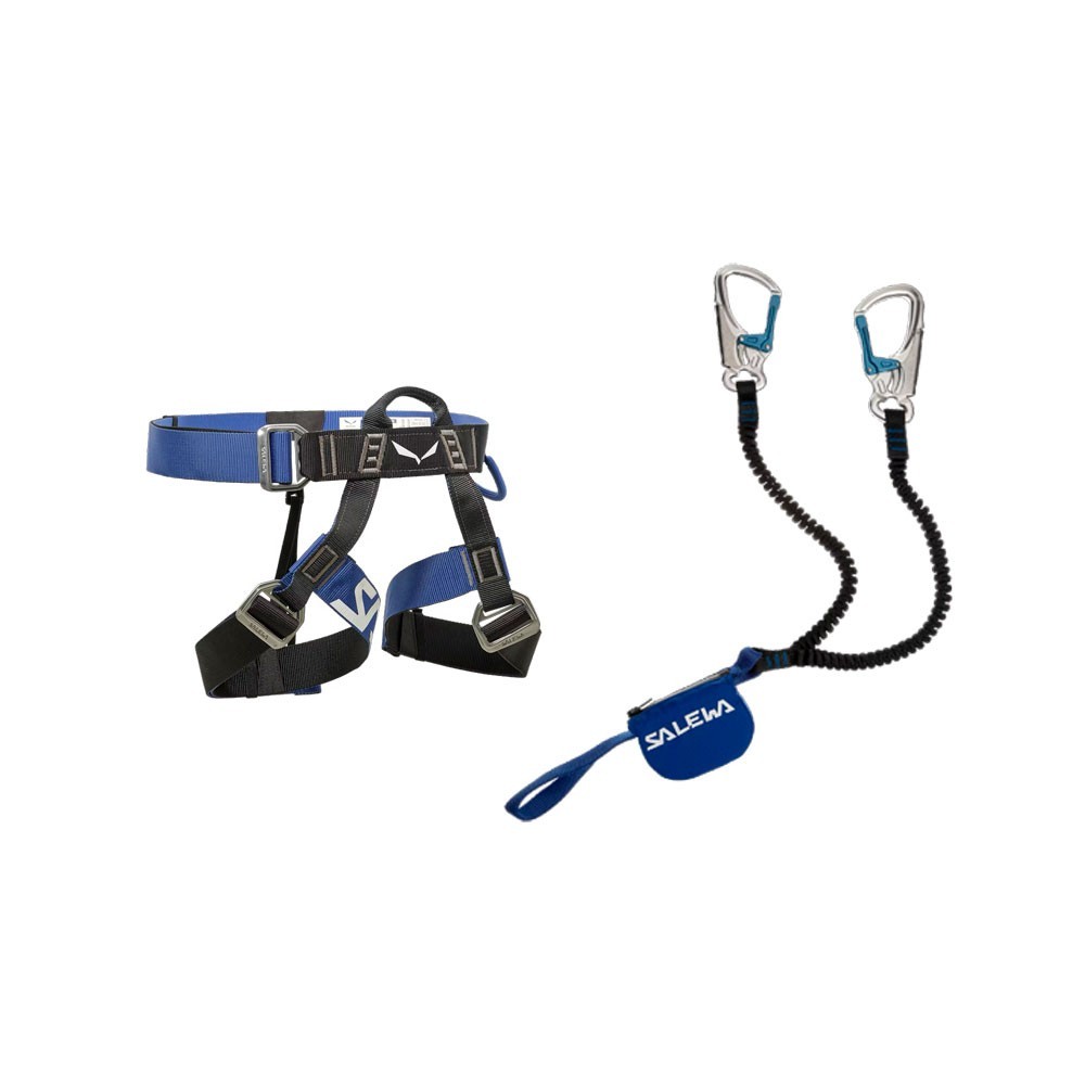 SALEWA Set de vías ferratas Via Ferrata Premium Attac y Ferrata Evo correa de escalada