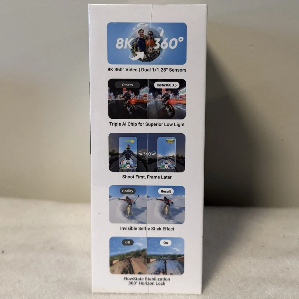 Insta360 X5 — 8K 360 Action Video Camera — Factory Sealed — NIB — Free Shipping! - Image 4 of 4