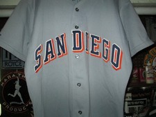 Team Issue Vtg 90s 1991 San Diego Padres Rawlings jersey Sager ? error ? Sz 46
